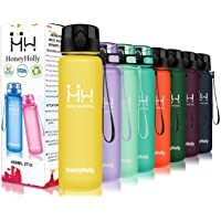 Los mejores  - HoneyHolly Botella de Agua Deportes 350ml-500ml-800ml-1000ml-1500ml Sin Bpa &amp- Apertura con un Solo botón Reutilizable…